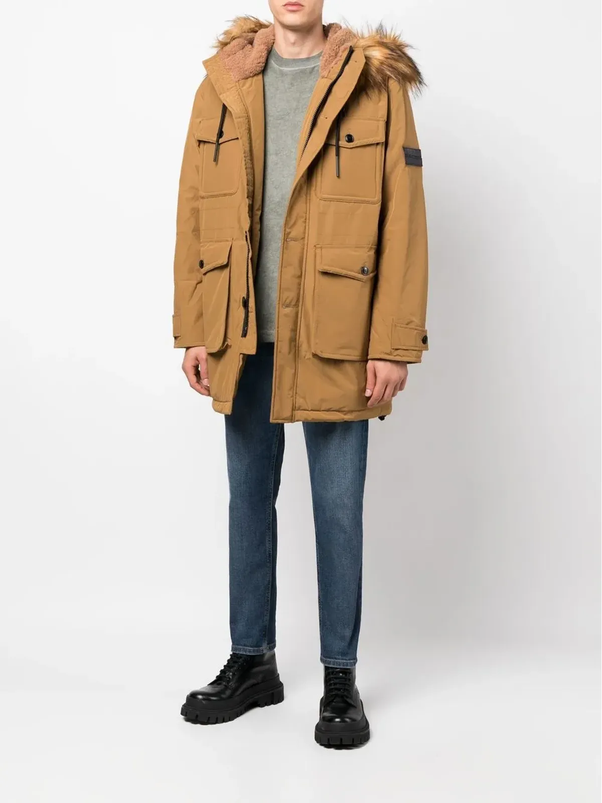 Diesel フーデッドパーカコート - 画像2