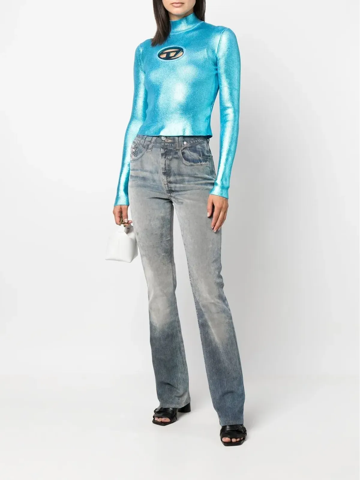 Diesel 2003 D-Escription 09E51 フレアジーンズ - Blue - 画像2
