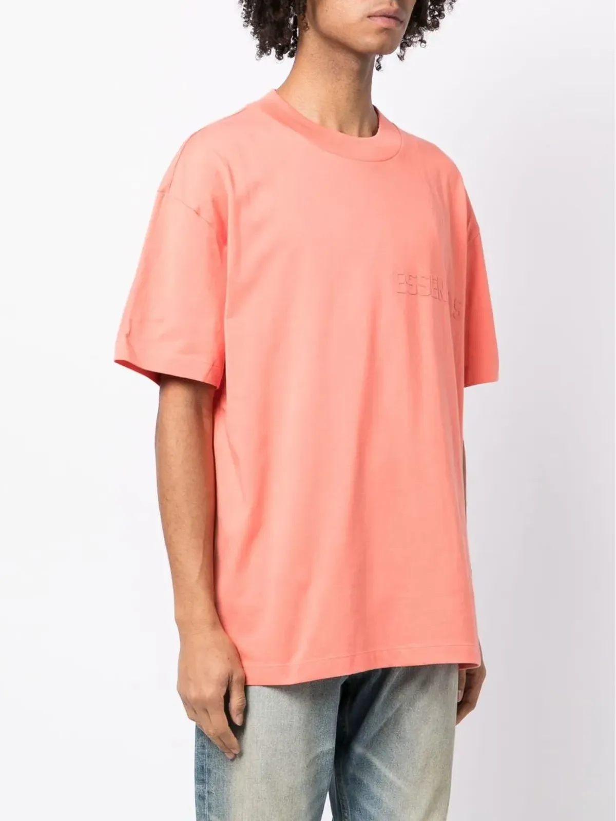 FEAR OF GOD ESSENTIALS エンボスロゴ Tシャツ - ピンク - 画像3