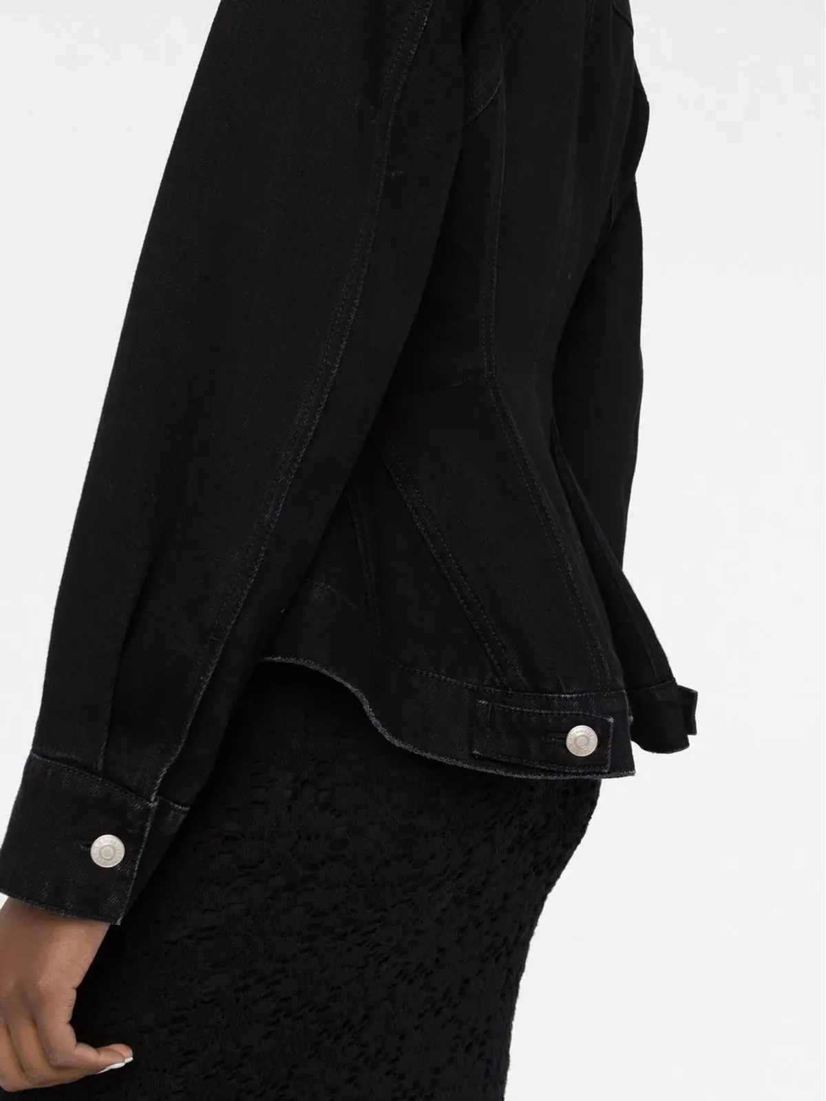 Alexander McQueen ペプラムデニムジャケット - 画像5