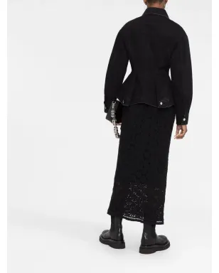 Alexander McQueen ペプラムデニムジャケット - サムネイル4