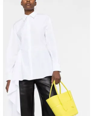 Alexander McQueen 長袖アシンメトリックシャツ - White - サムネイル5
