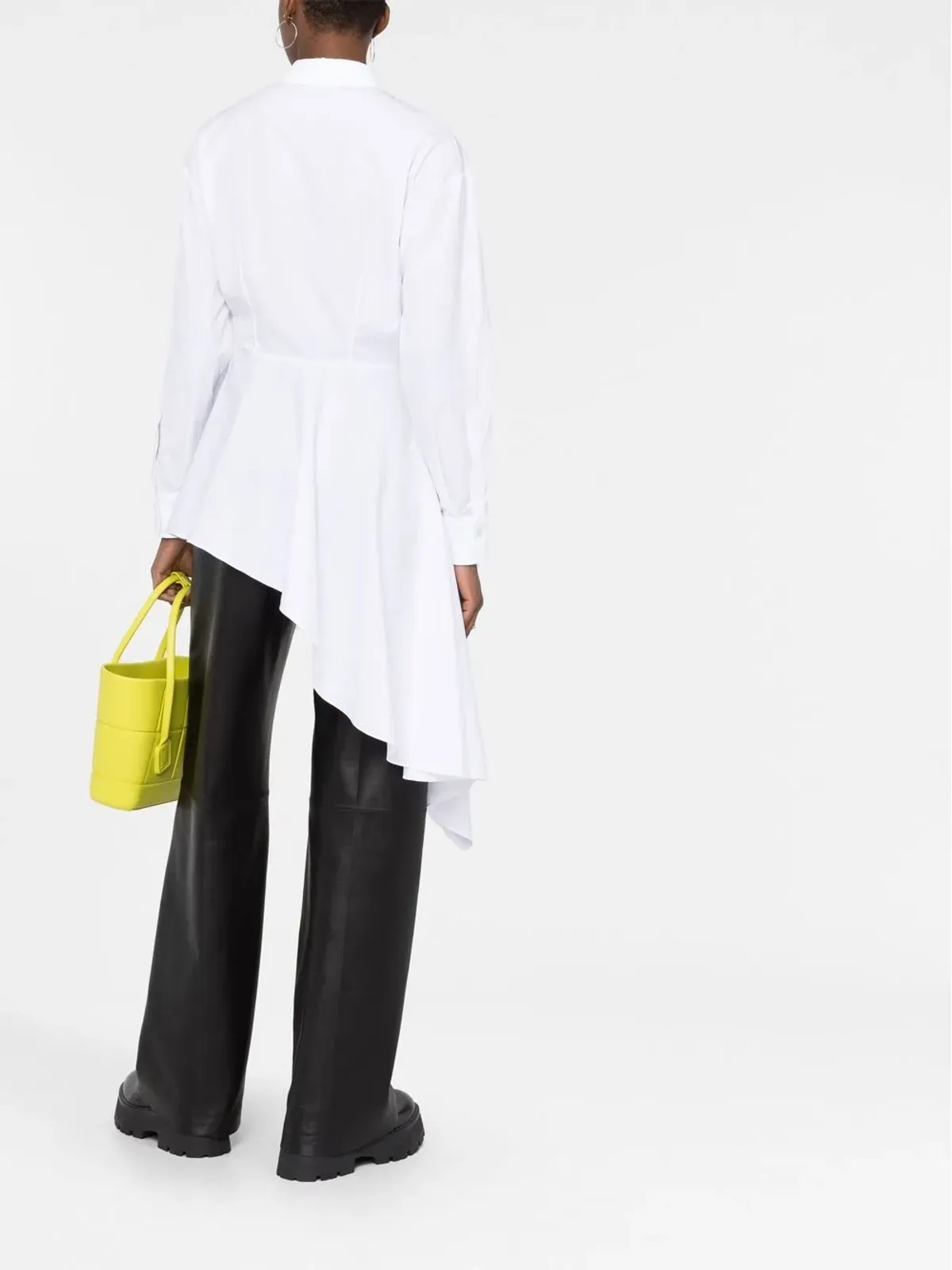 Alexander McQueen 長袖アシンメトリックシャツ - White - 画像4