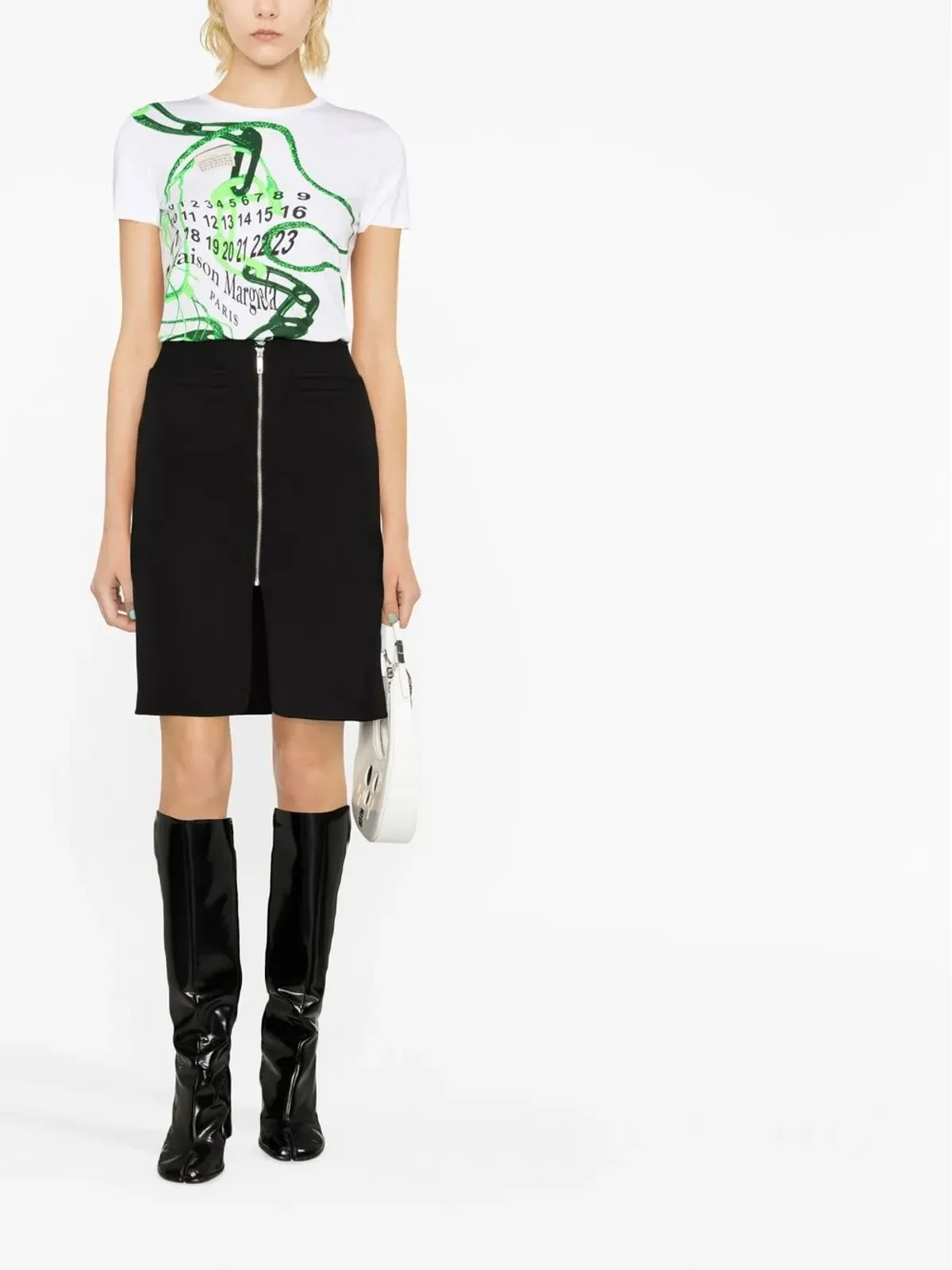 Courrèges スワロー ジップファスナー付きスカート - 画像2