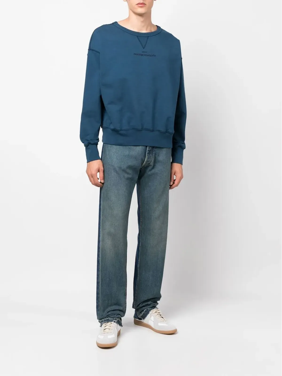 Maison Margiela 刺繍ロゴディテール スウェット - 画像2