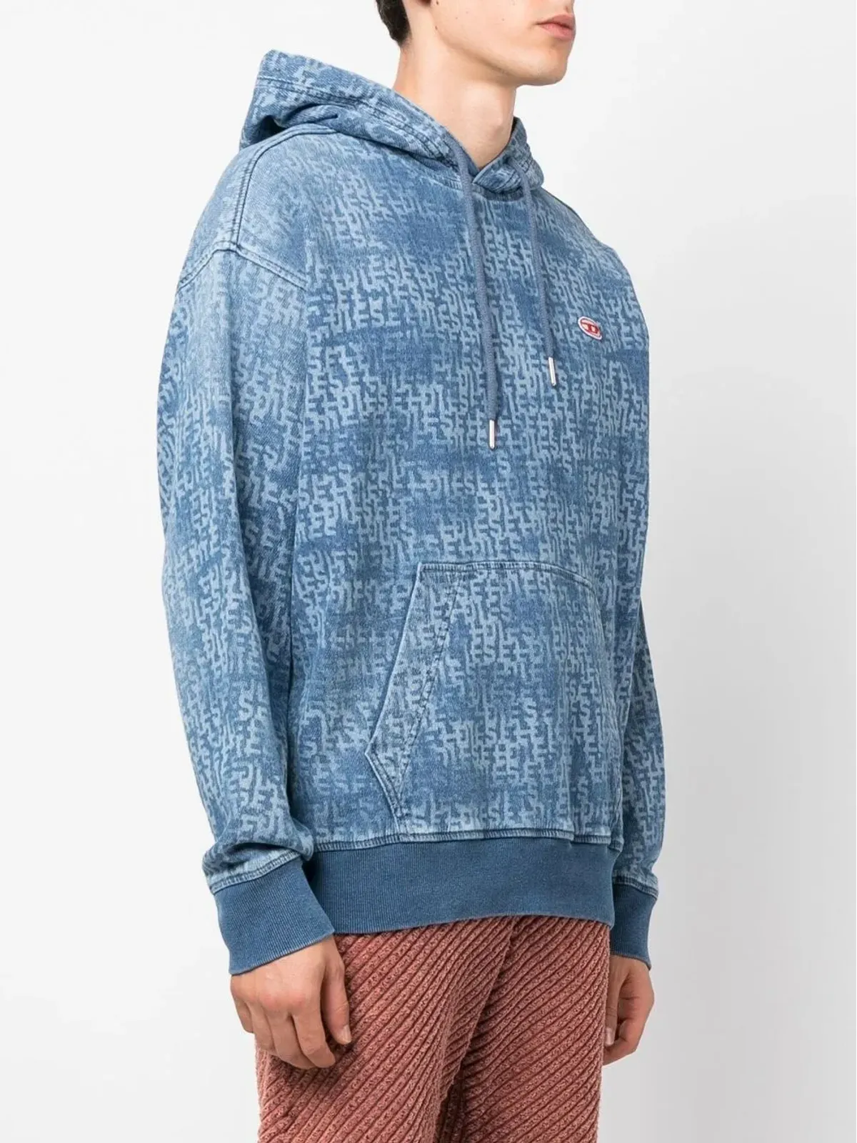 Diesel ロゴ入りドローコード付きフーディ - 画像3