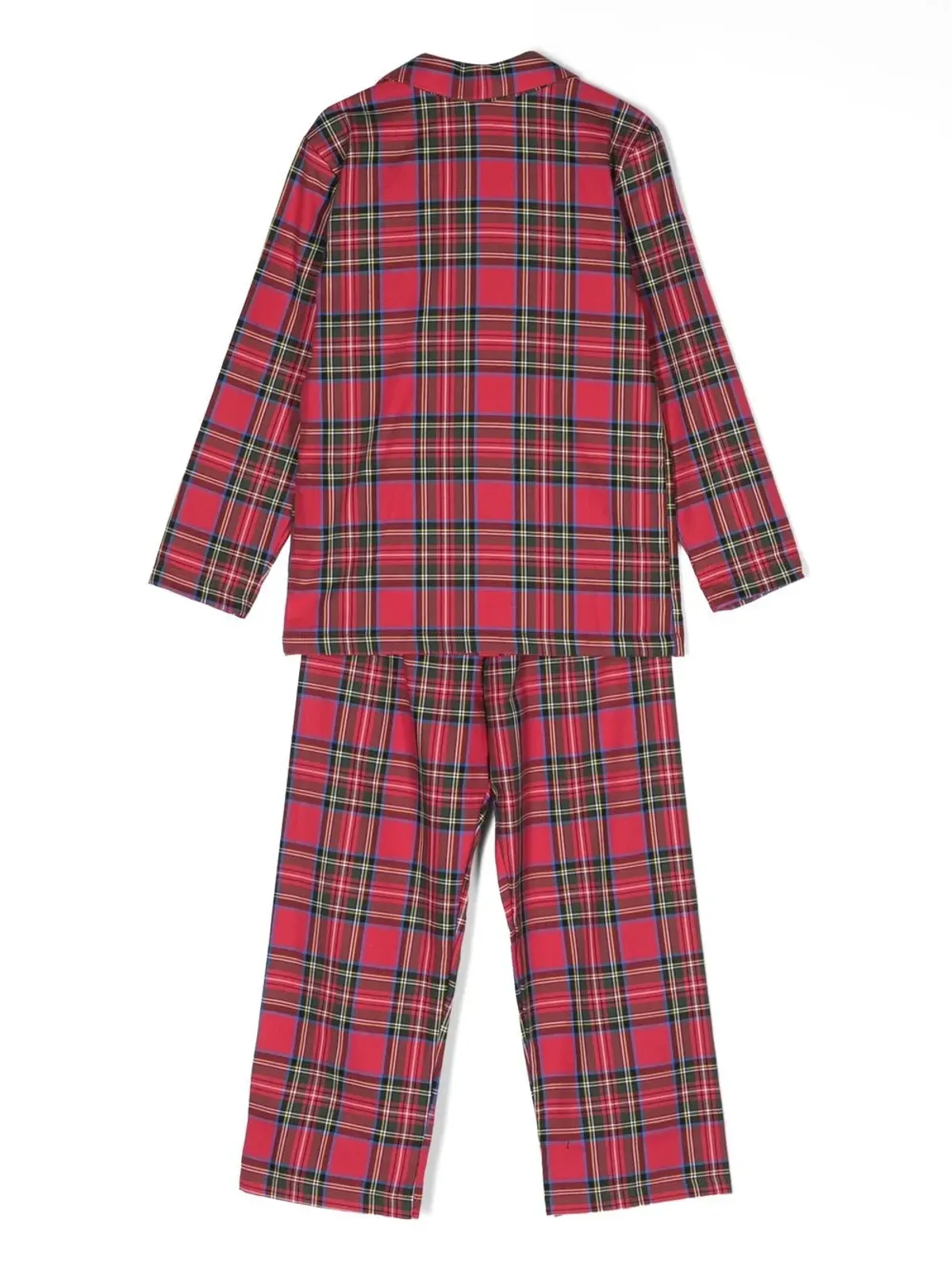 La Perla Kids タータン柄 ロングスリーブ パジャマ - レッド - 画像2