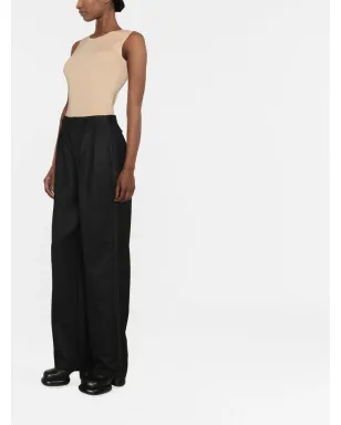 Maison Margiela 高腰テーラードパンツ - ブラック - サムネイル4