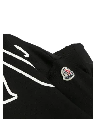 Moncler Enfant ロゴプリント スウェットシャツドレス ブラック - サムネイル3