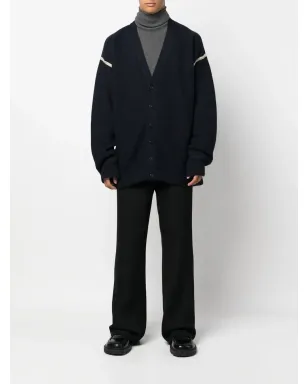 Maison Margiela エルボーパッチ Vネック カーディガン - サムネイル2