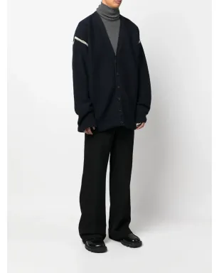 Maison Margiela エルボーパッチ Vネック カーディガン - サムネイル4