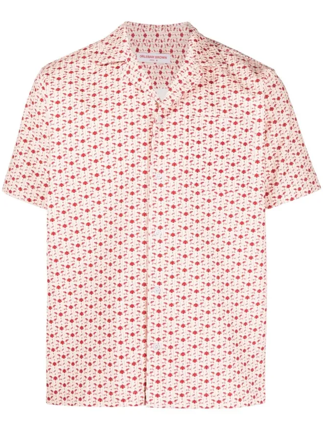 Orlebar Brown Orlebar Brown Marne Cord bandana corduroy shirt - Neutralsの商品画像