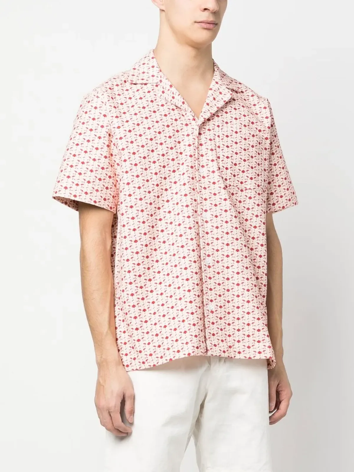 Orlebar Brown Marne Cord bandana corduroy shirt - Neutrals - 画像3