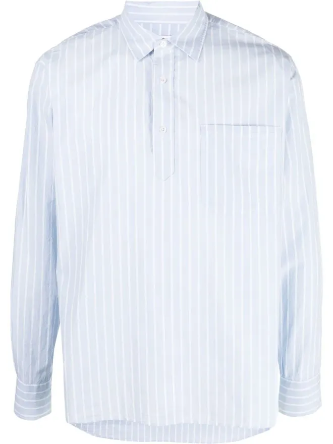 Orlebar Brown Orlebar Brown 長袖ストライプシャツ - ブルーの商品画像