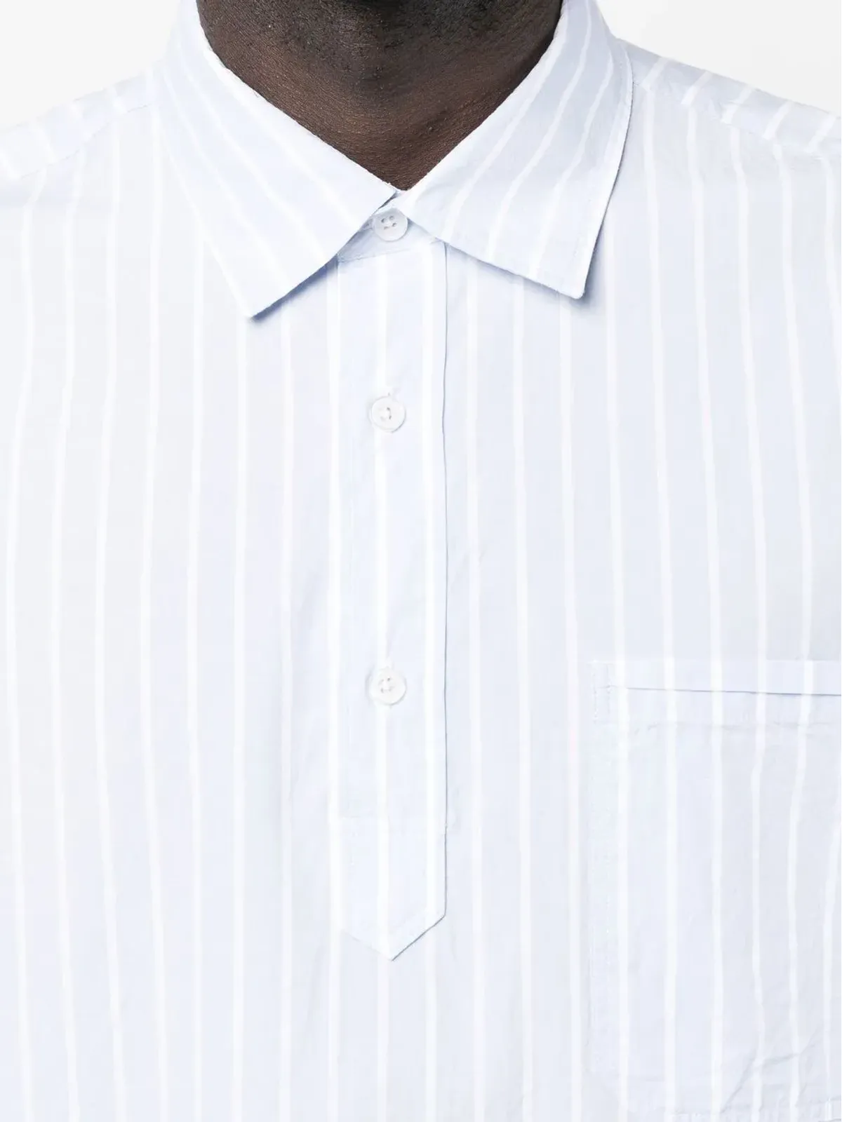 Orlebar Brown 長袖ストライプシャツ - ブルー - 画像5