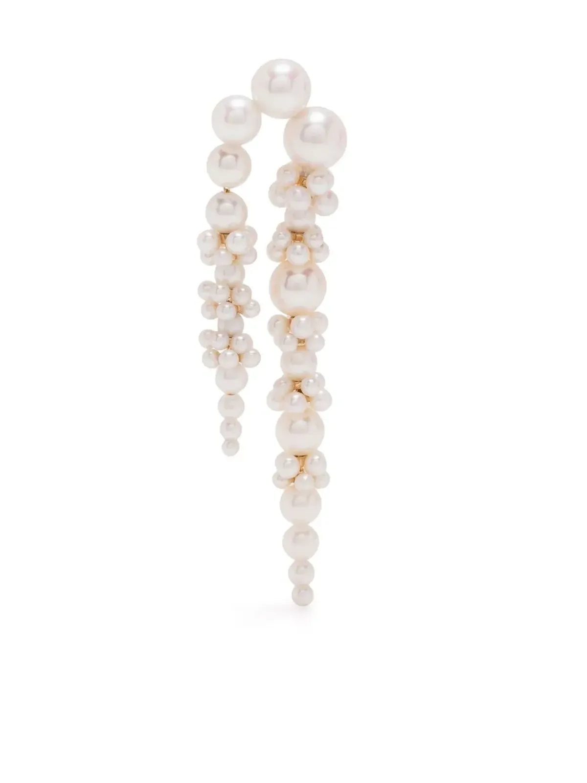 Sophie Bille Brahe Palais de Nuit 18K イエローゴールド 淡水パール ドロップ イヤリング - White - 画像1
