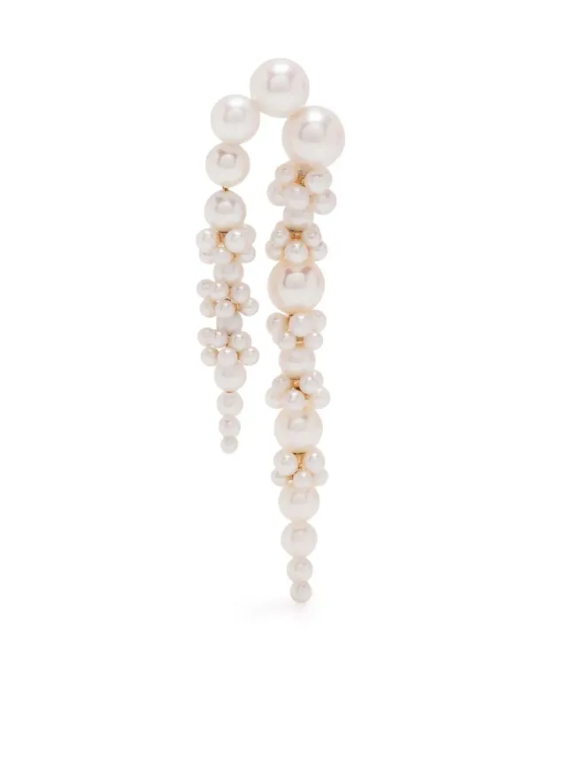 Sophie Bille Brahe Sophie Bille Brahe Palais de Nuit 18K イエローゴールド 淡水パール ドロップ イヤリング - Whiteの商品画像