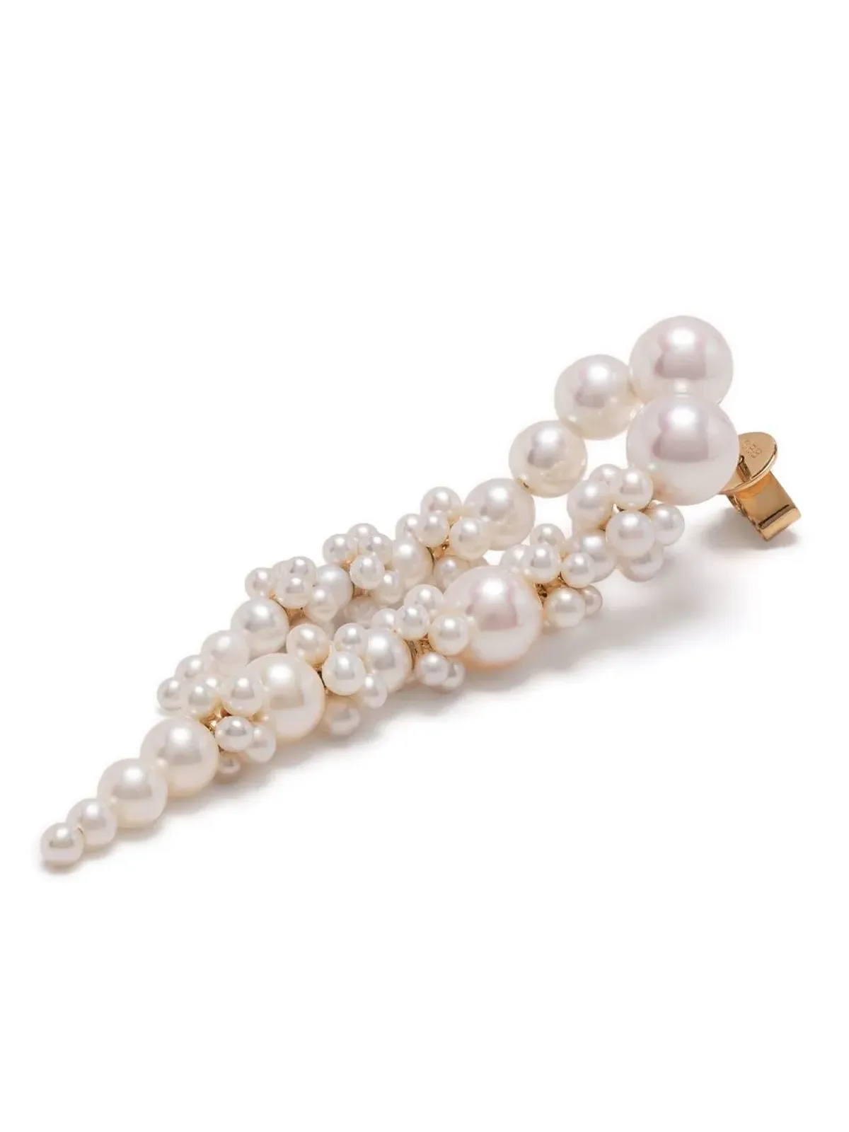 Sophie Bille Brahe Palais de Nuit 18K イエローゴールド 淡水パール ドロップ イヤリング - White - 画像3