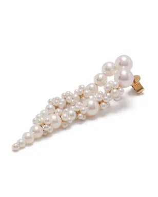 Sophie Bille Brahe Palais de Nuit 18K イエローゴールド 淡水パール ドロップ イヤリング - White - サムネイル3