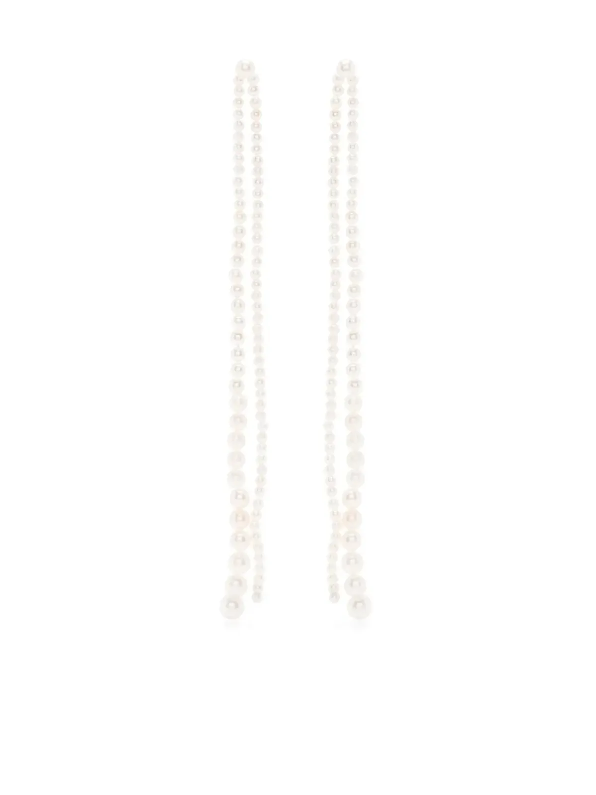Sophie Bille Brahe Promenade de Perles ドロップイヤリング - White - 画像1