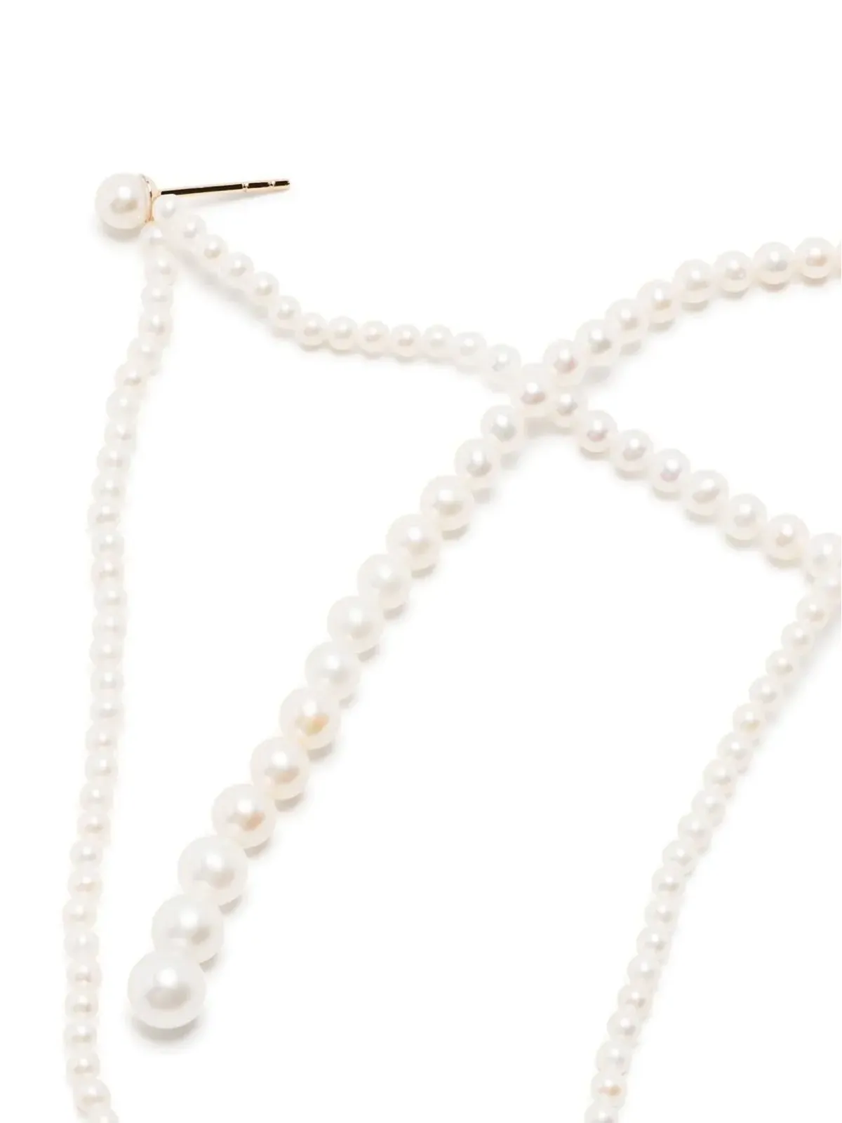 Sophie Bille Brahe Promenade de Perles ドロップイヤリング - White - 画像3