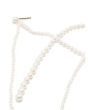 Sophie Bille Brahe Promenade de Perles ドロップイヤリング - White - サムネイル3
