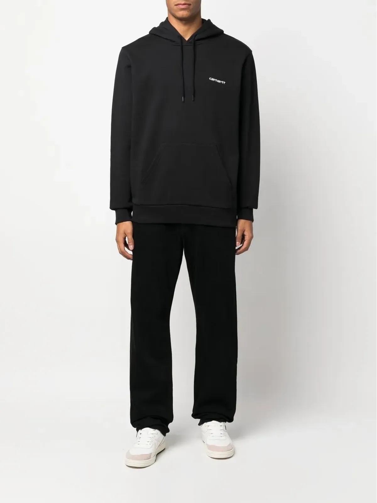 Carhartt WIP スクリプト刺繍入りプルオーバーフーディー - 画像2