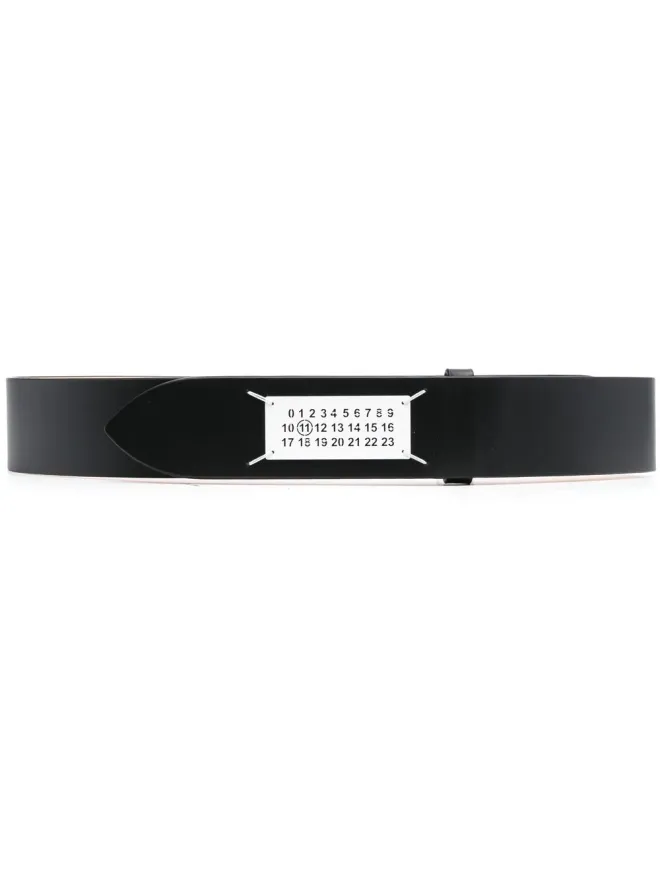 Maison Margiela Maison Margiela ロゴ・アップリケ レザー ベルトの商品画像