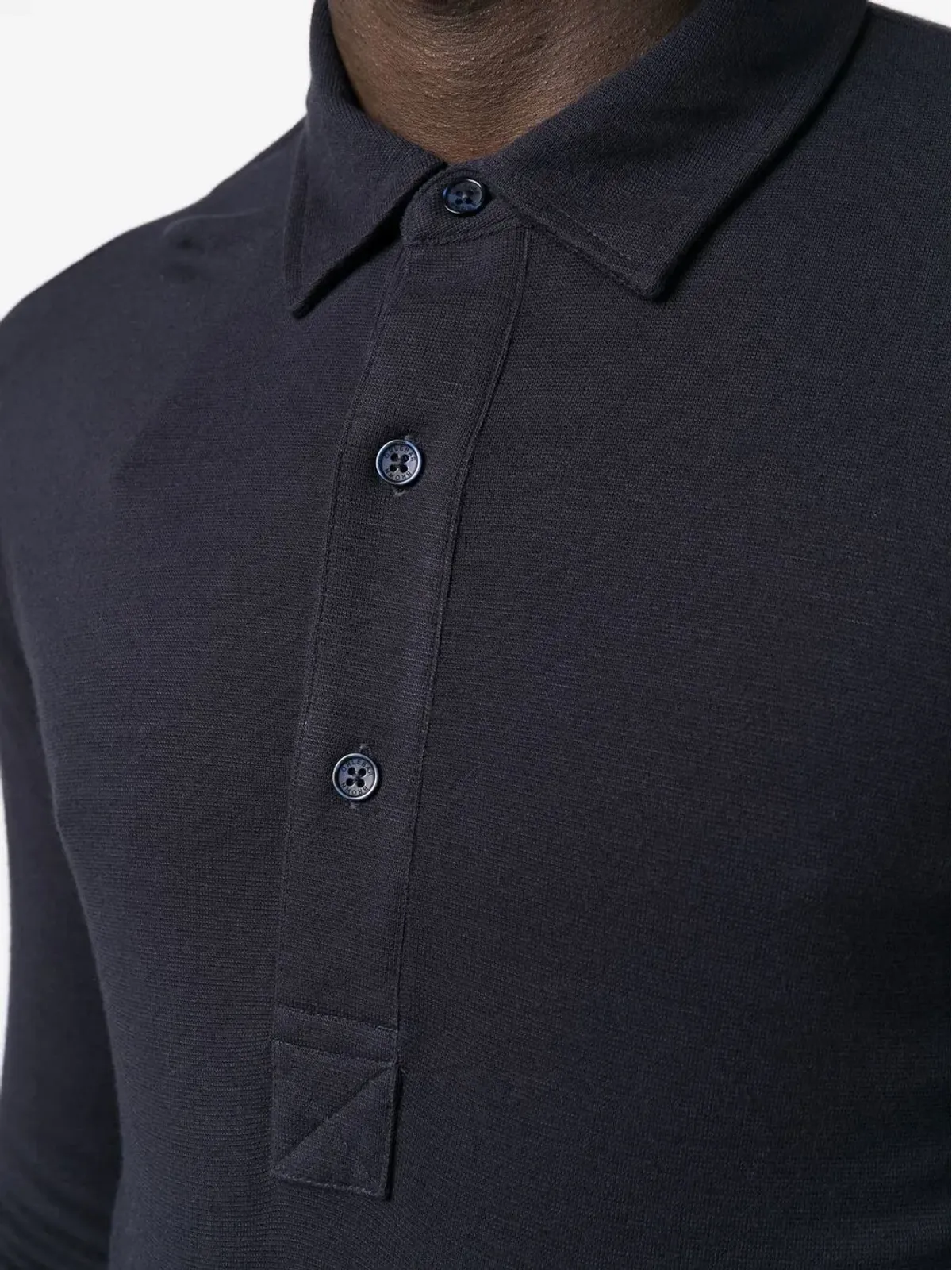 Orlebar Brown ボタンフロント長袖ポロシャツ - 画像5