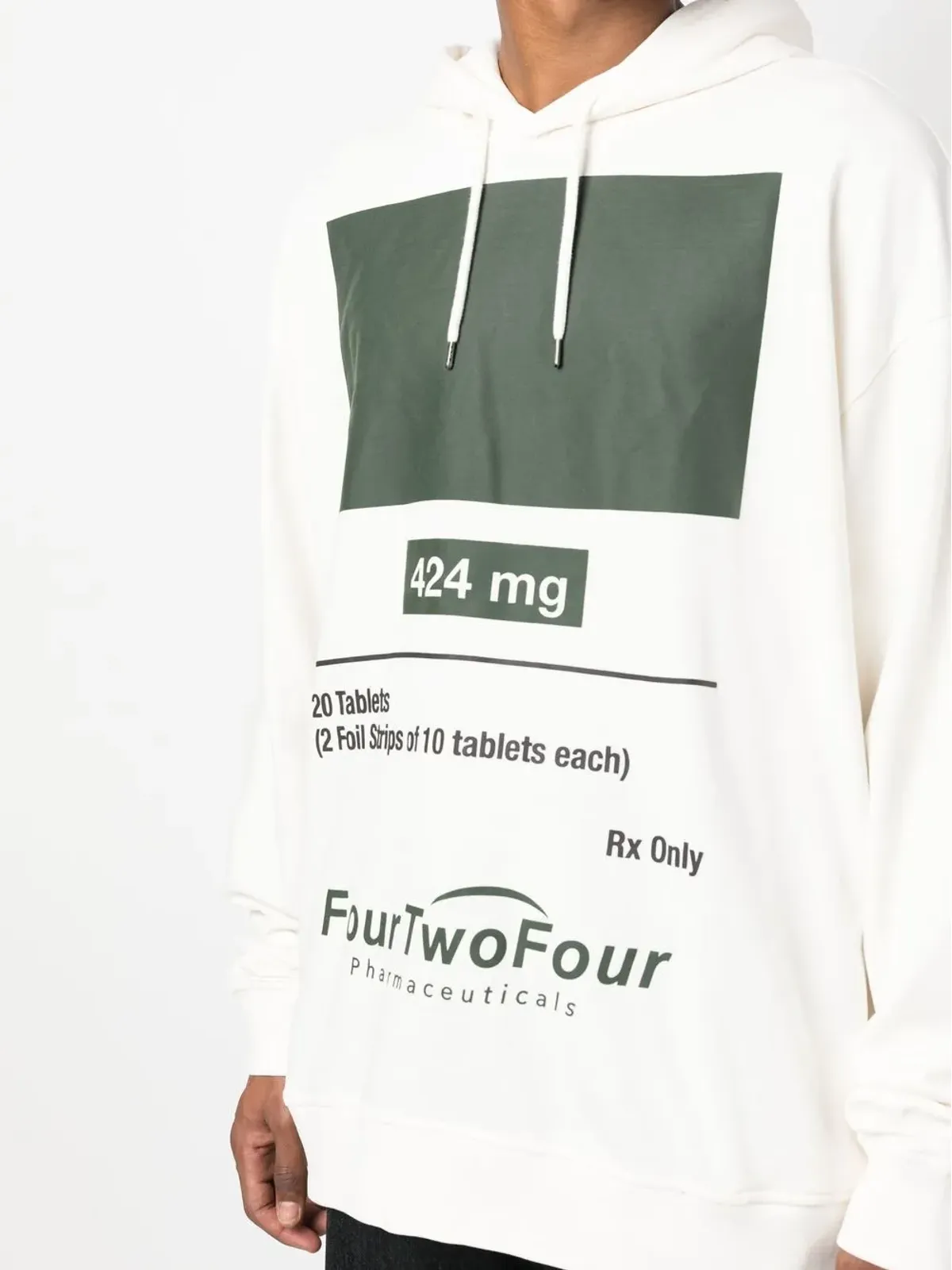 424 グラフィックプリント コットン パーカー - 画像5