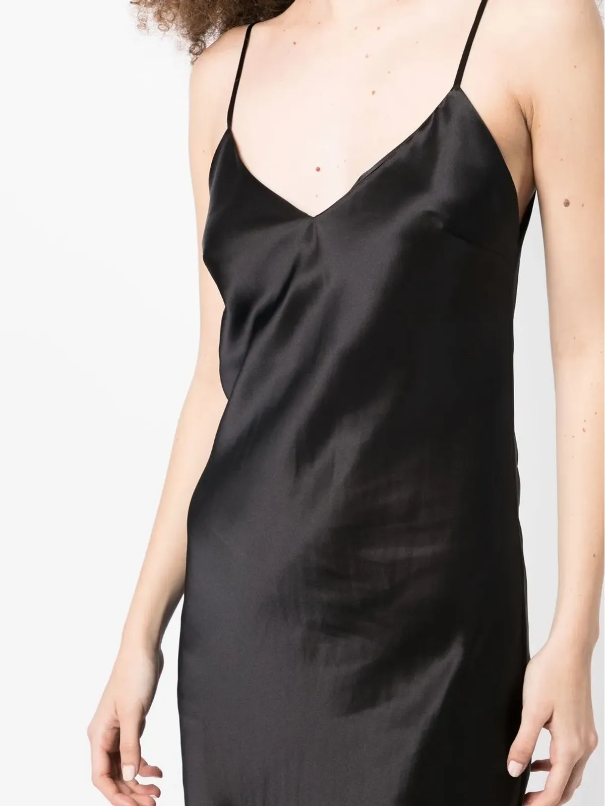 Gilda & Pearl ソフィー ミディスリップドレス ブラック - 画像5