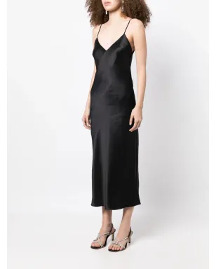 Gilda & Pearl ソフィー ミディスリップドレス ブラック - サムネイル3