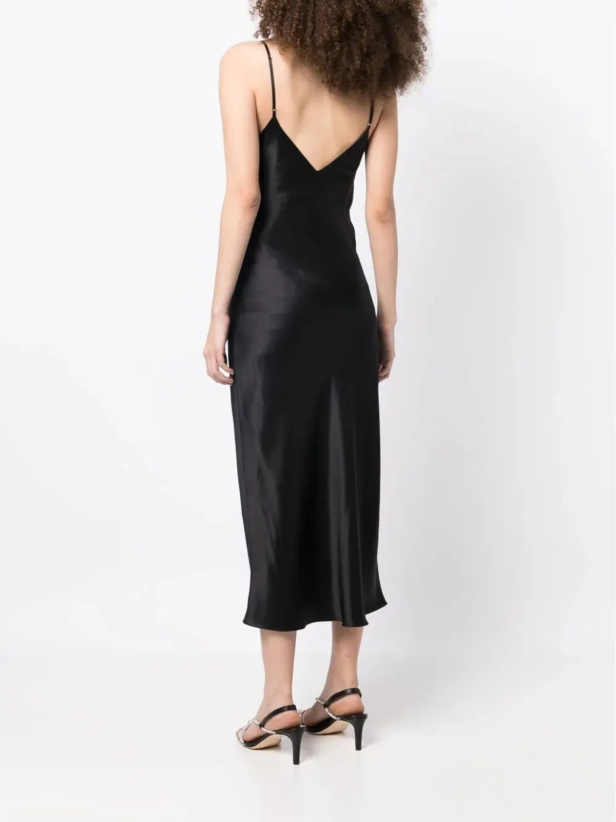 Gilda & Pearl ソフィー ミディスリップドレス ブラック - 画像4