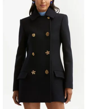 Oscar de la Renta ボタンディテール ブレザードレス - サムネイル4