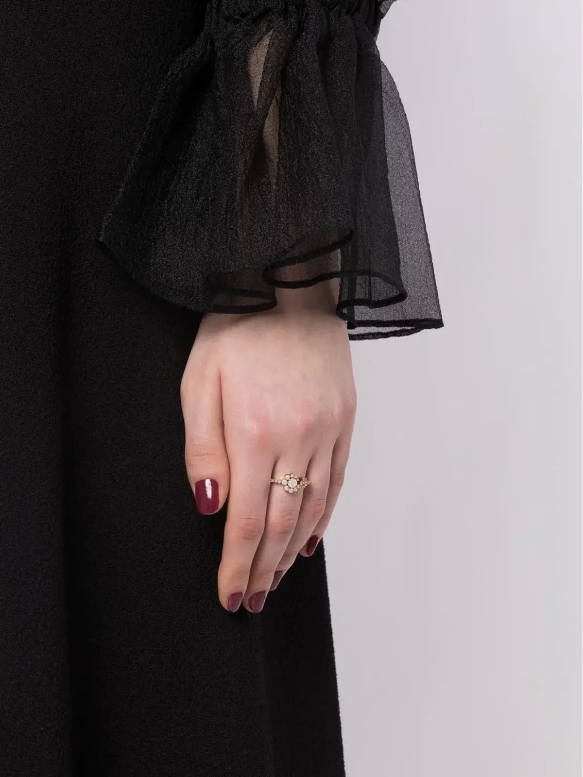 Sophie Bille Brahe セレスティン・フルール ダイヤモンドリング 18Kイエローゴールド - 画像2