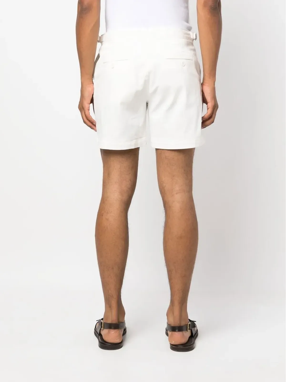 Orlebar Brown Bulldog mid-rise chino shorts - White - 画像4