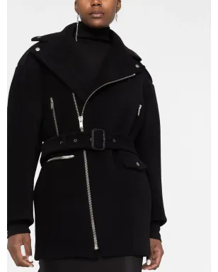 Saint Laurent ノッチドカラー ジップファスナー付きコート - サムネイル5