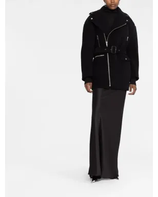 Saint Laurent ノッチドカラー ジップファスナー付きコート - サムネイル2