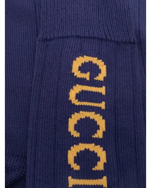 Gucci intarsia-knit logo socks - Blue - サムネイル2