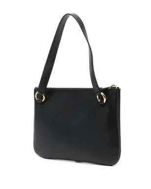 Jil Sander ナッパレザー ロゴプリント バッグ - ブラック - サムネイル3