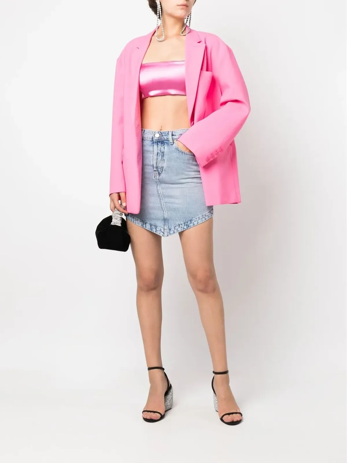 Alexandre Vauthier ハイウエストデニムスカート - 画像2