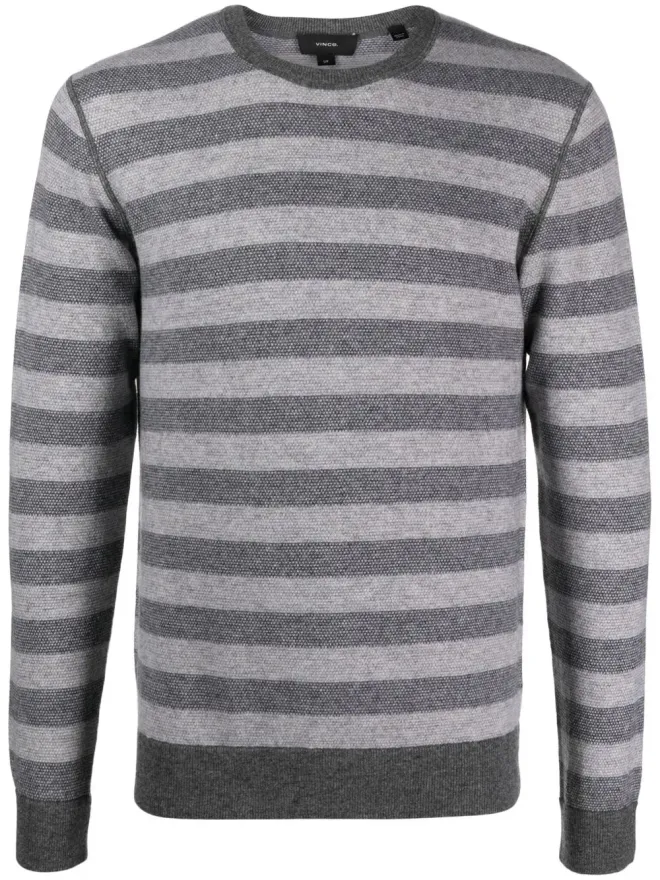 Vince Vince striped knit jumper - Greyの商品画像