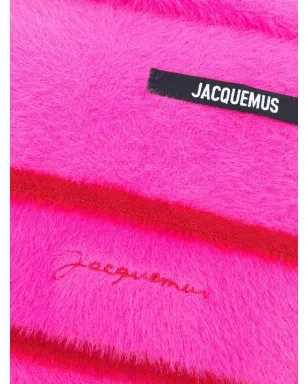 Jacquemus テクスチャード ロゴ刺繍スカーフ - サムネイル3