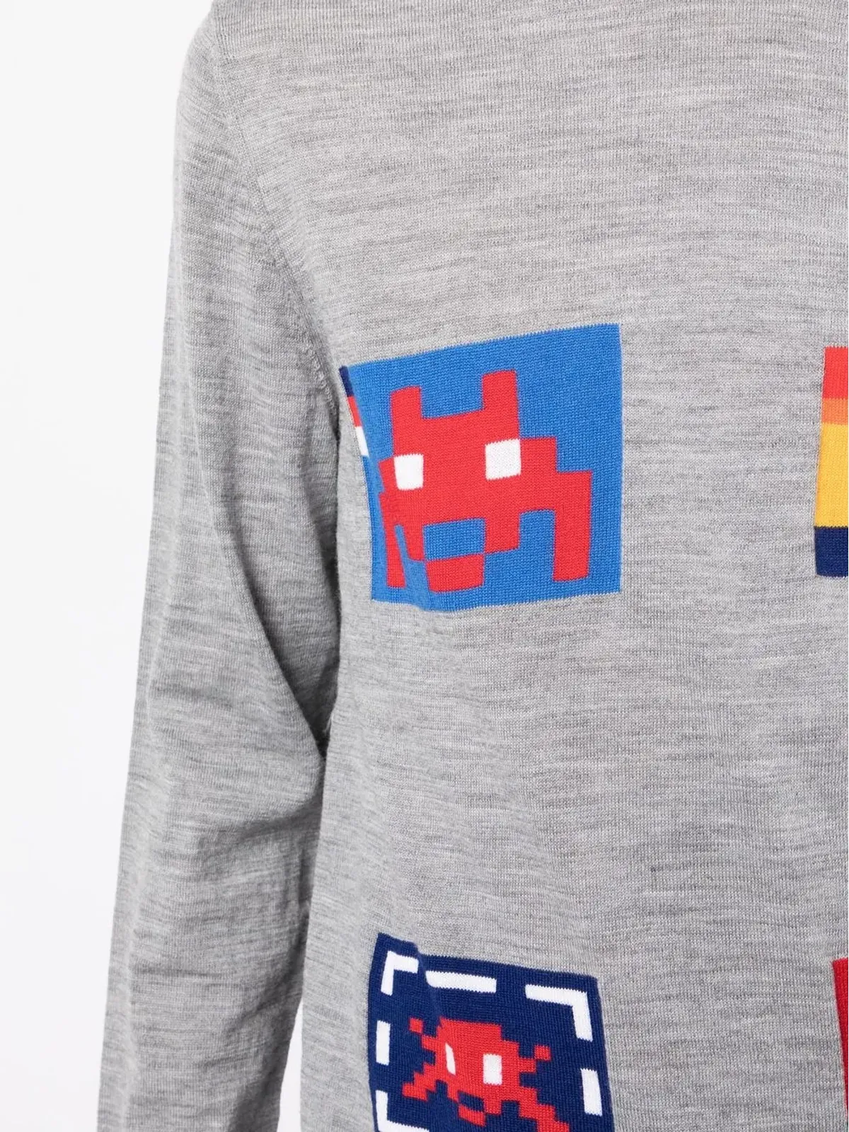 Comme Des Garçons Shirt グラフィックプリント細編みセーター - 画像5