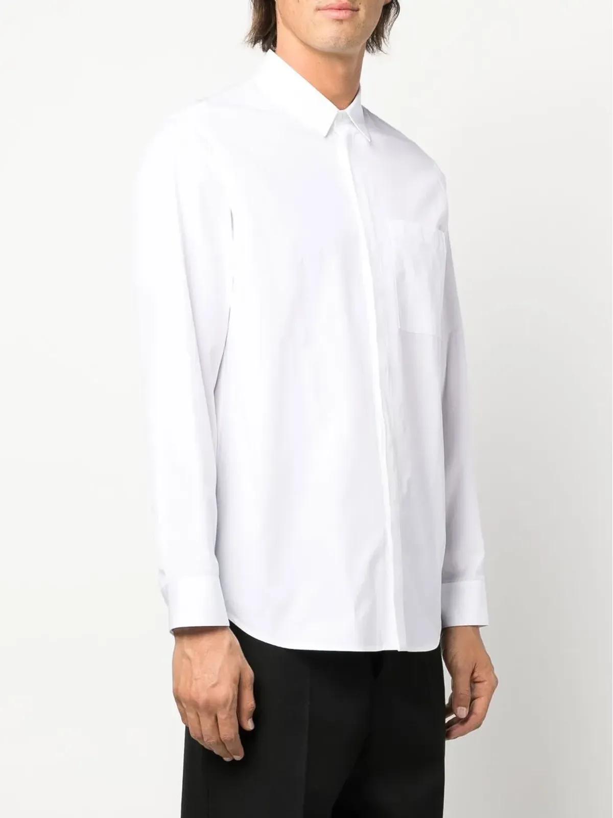 Jil Sander 前立てが隠れたポプリンシャツ - 画像4