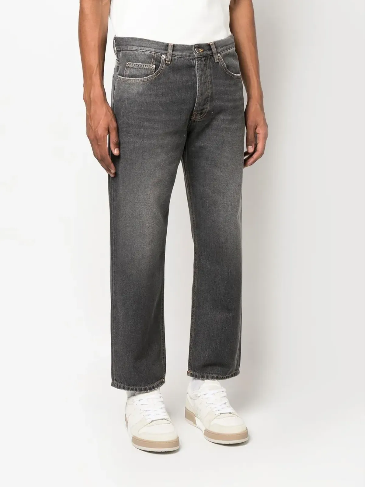 Golden Goose ウォッシュドストレートデニムジーンズ - 画像3