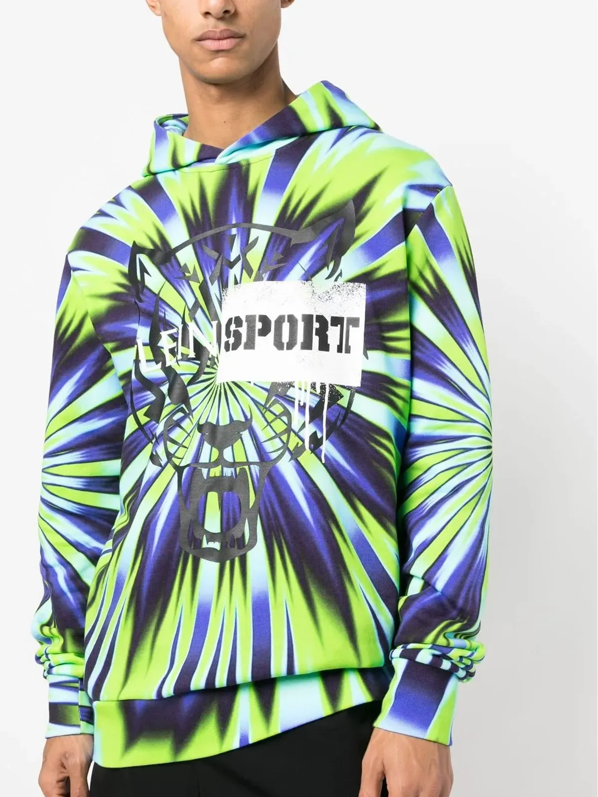 Plein Sport タイダイプリント プルオーバー フーディー - 画像5
