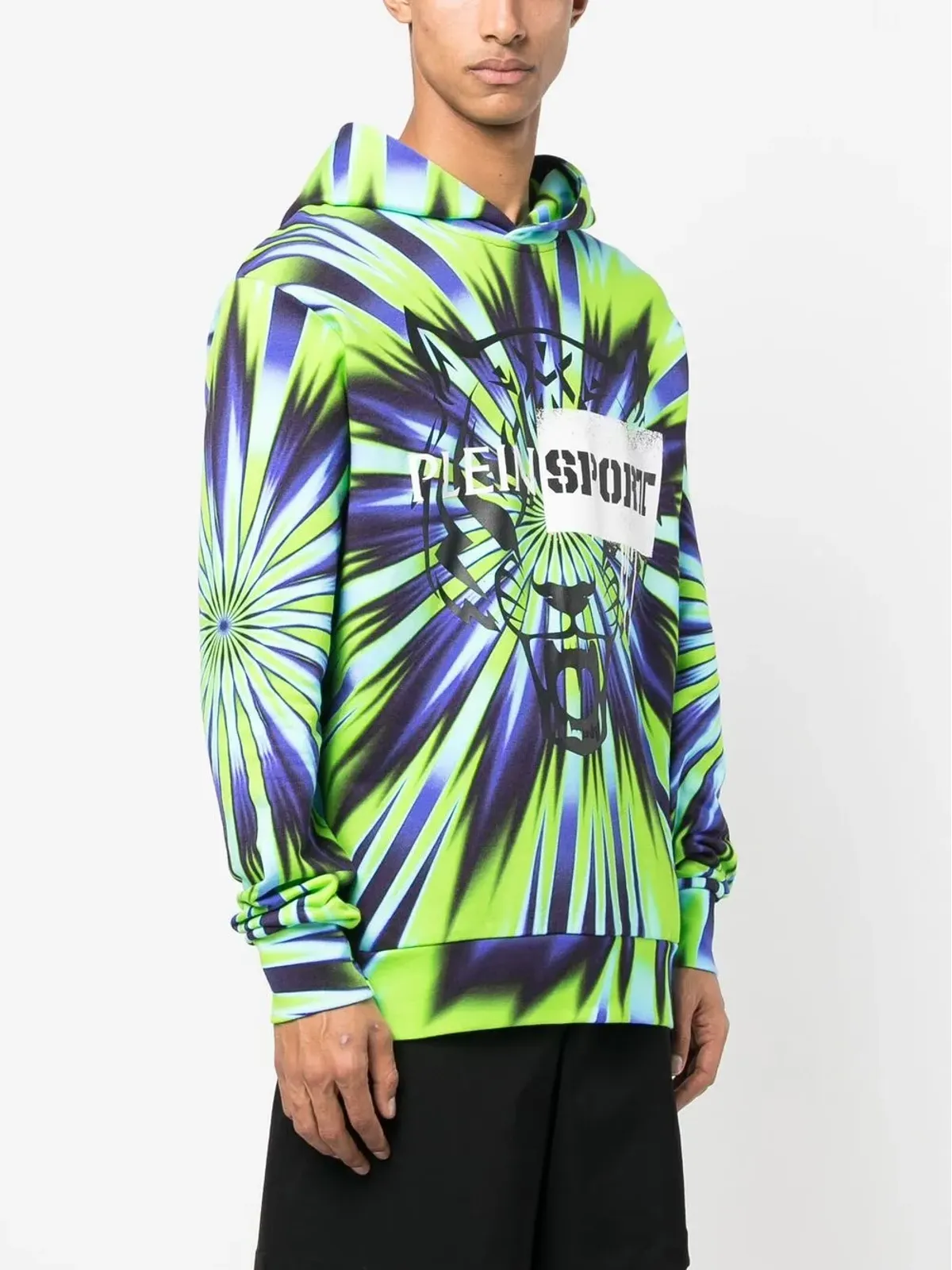 Plein Sport タイダイプリント プルオーバー フーディー - 画像3