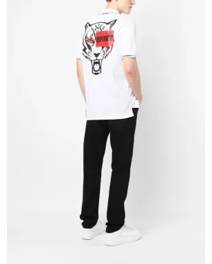 Plein Sport ロゴパッチ 半袖ポロシャツ - White - サムネイル2