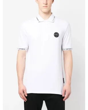 Plein Sport ロゴパッチ 半袖ポロシャツ - White - サムネイル3